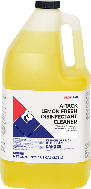 A Tack Lemon Fresh Disinfectant Cleaner Proclean