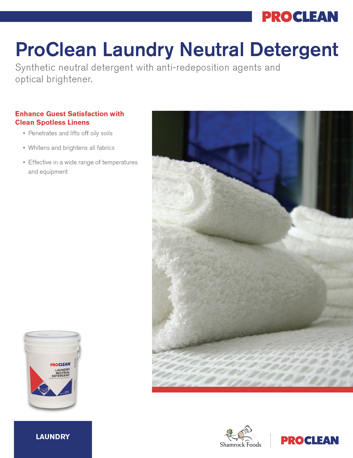 ProClean Laundry Neutral Detergent Sell Sheet