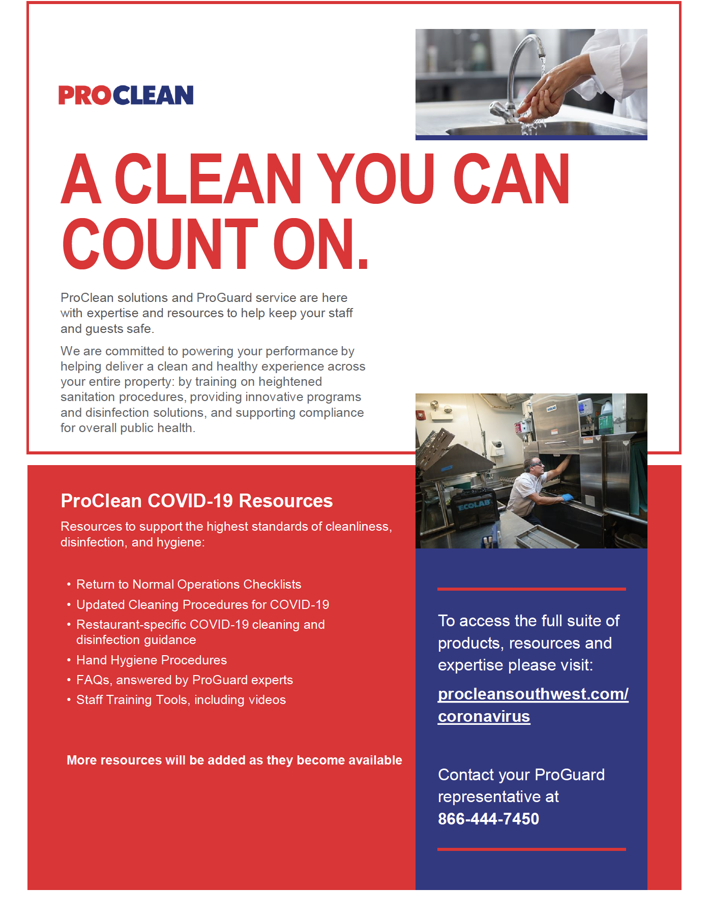 ProClean COVID-19 Resource Summary – Long Term Care