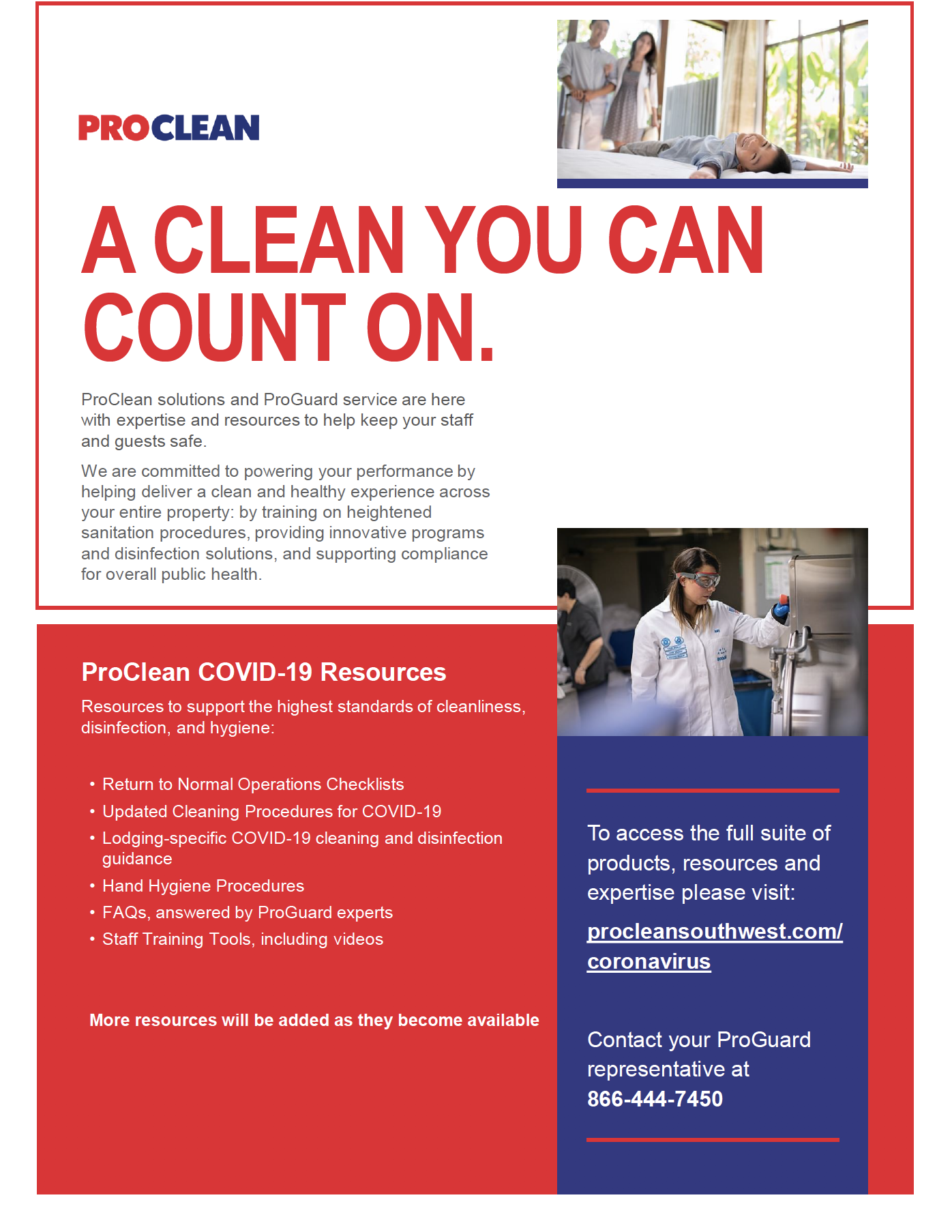 ProClean COVID-19 Resource Summary – Long Term Care