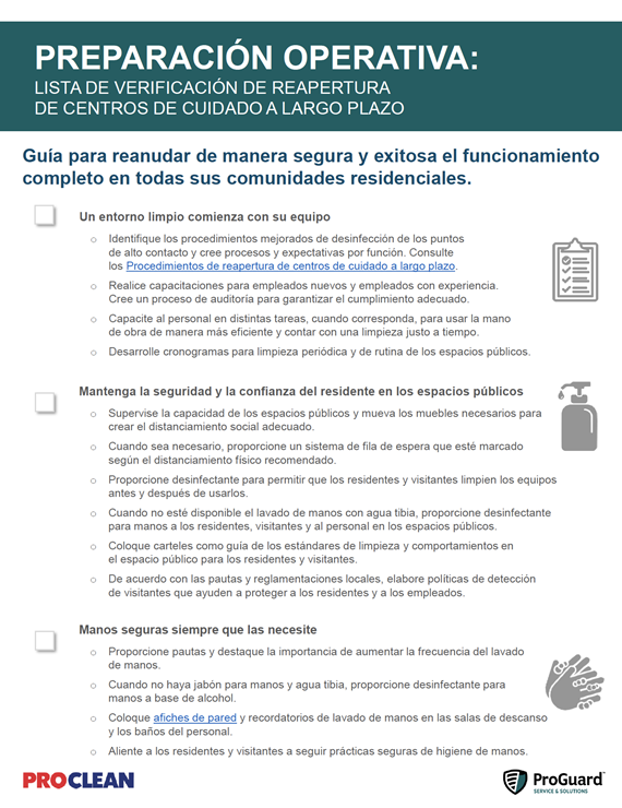Resuming Operations Corporate Checklists_Spanish
